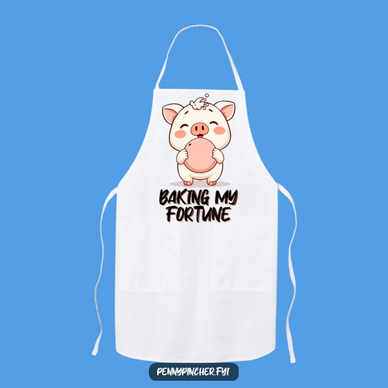 Funny Piggy Bank Apron - Cook Up Success with Humor!