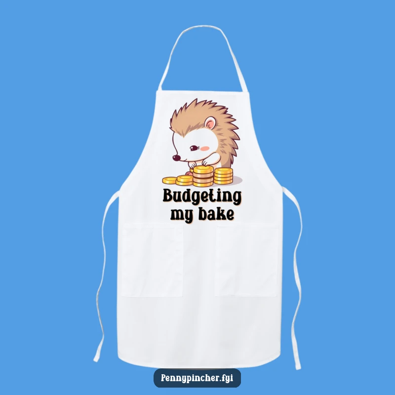 Funny Chef Hedgehog's Coin Apron: Thrifty Organizer's Kitchen Wear