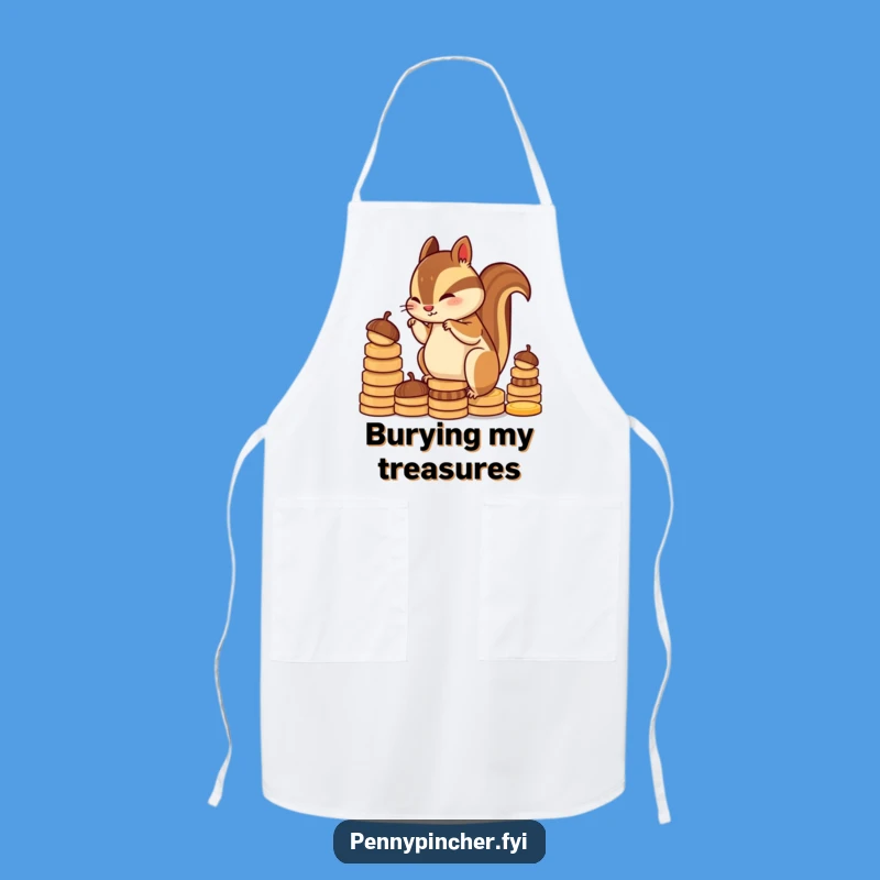 Funny Chipmunk Apron: Diligent Stacker, Funny Gift for Home Organizers