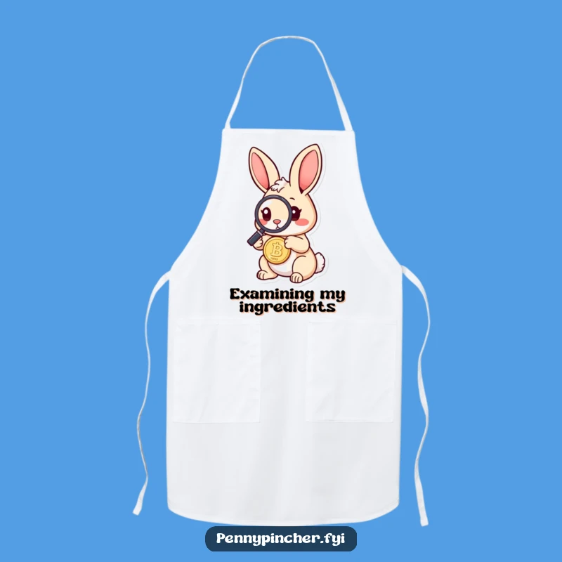 Funny Rabbit Apron: Cook with Comedic Inspection & Precision!