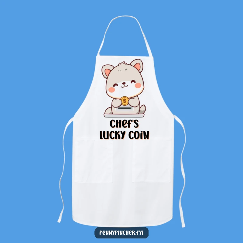 Funny Animal Coin Slot Apron: Cheerful Baker, Perfect Humorous Gift
