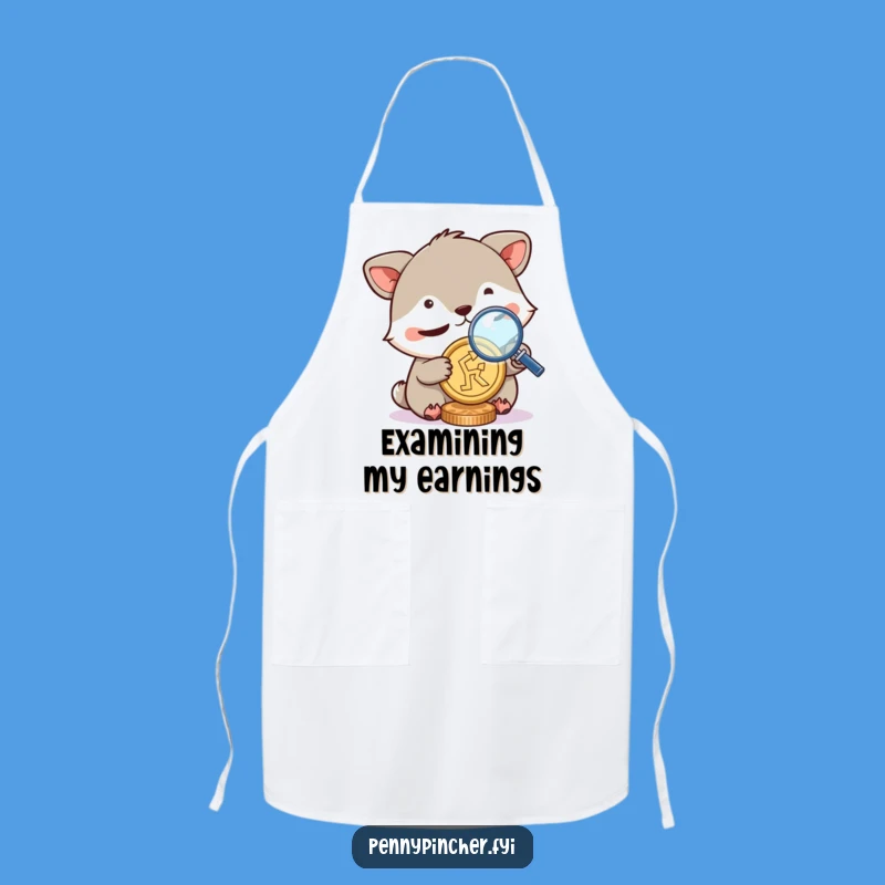 Funny Squinting Animal Apron - Inspect Your Ingredients with Humor!