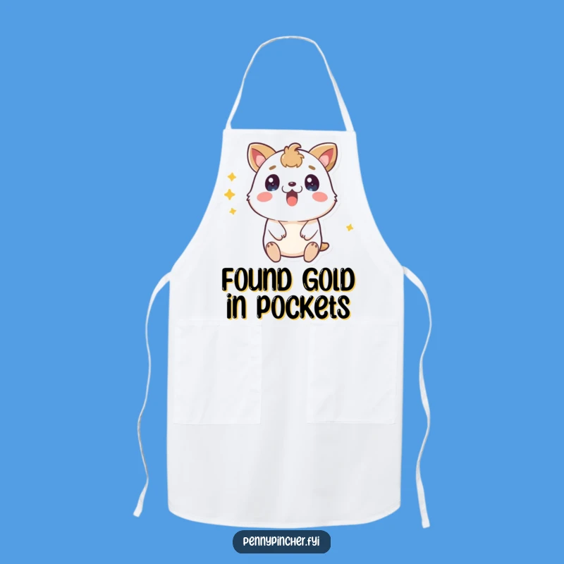 Funny Surprised Animal Apron: Cook with Humor, Perfect Kitchen Gift!
