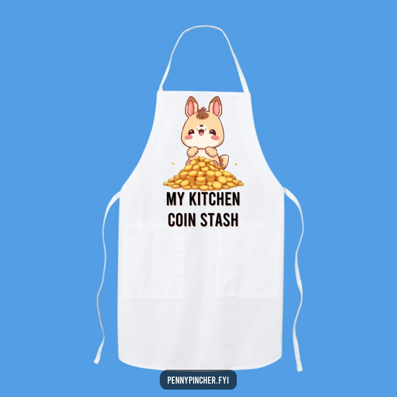 Funny Hoarding Animal Apron: Cook with Riches, Perfect Kitchen Gift!