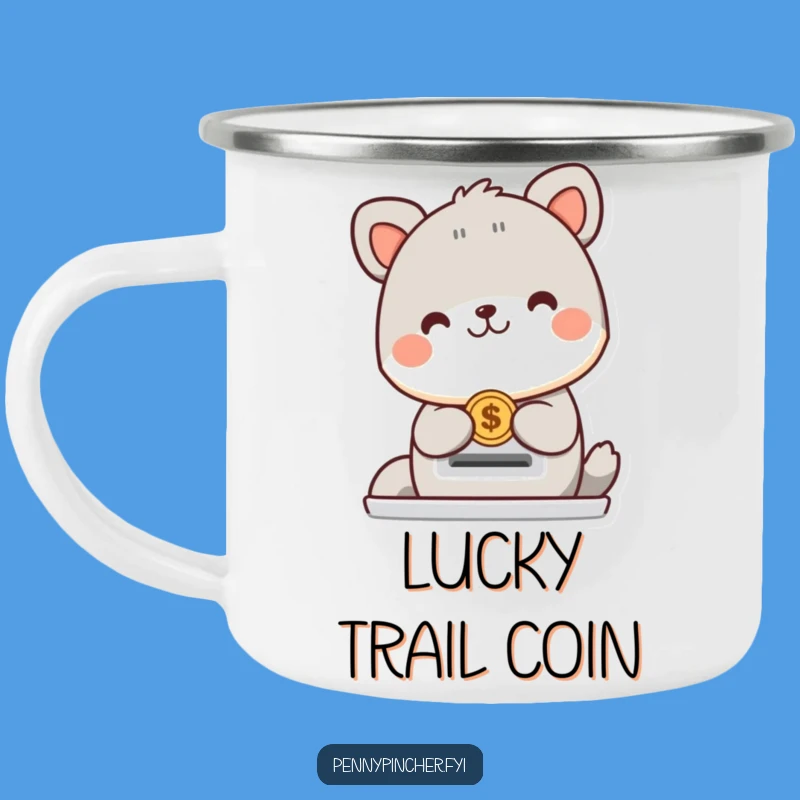 Funny Animal Coin Slot Camping Mug: Happy Deposit, Perfect Humorous Gift