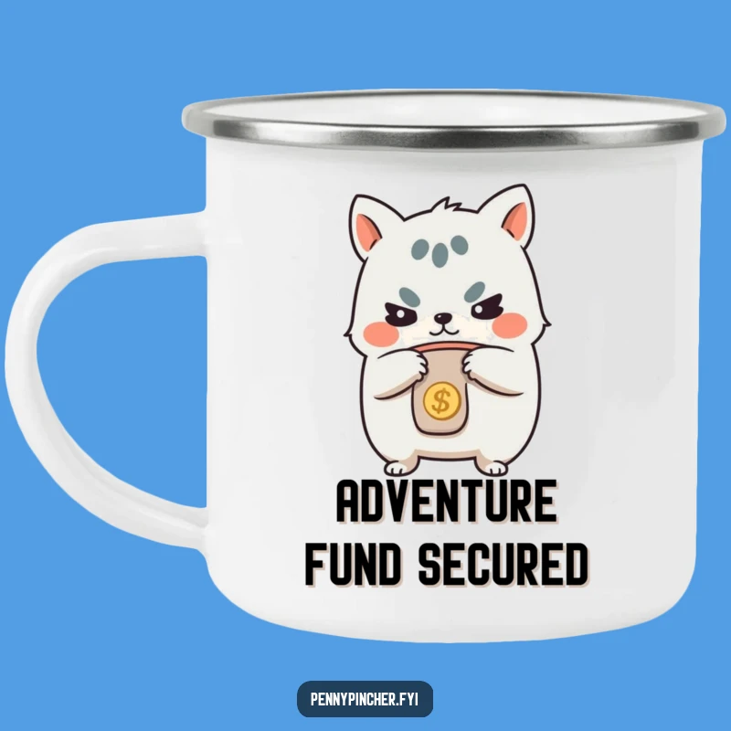 Funny Determined Animal Camping Mug - Trail-Ready Savings Humor!