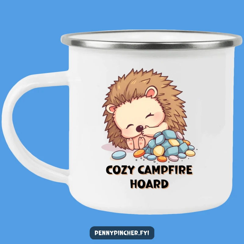 Funny Hedgehog Campfire Mug: Durable Humor for Cozy Campers