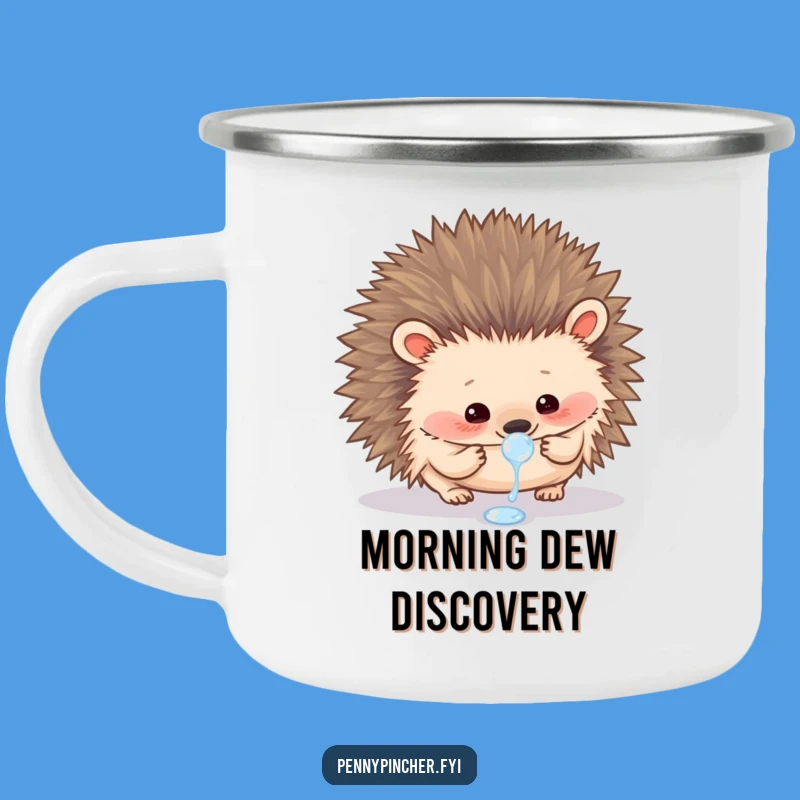 Funny Hedgehog Camping Mug: Gentle Sips, a Rugged Funny Gift!
