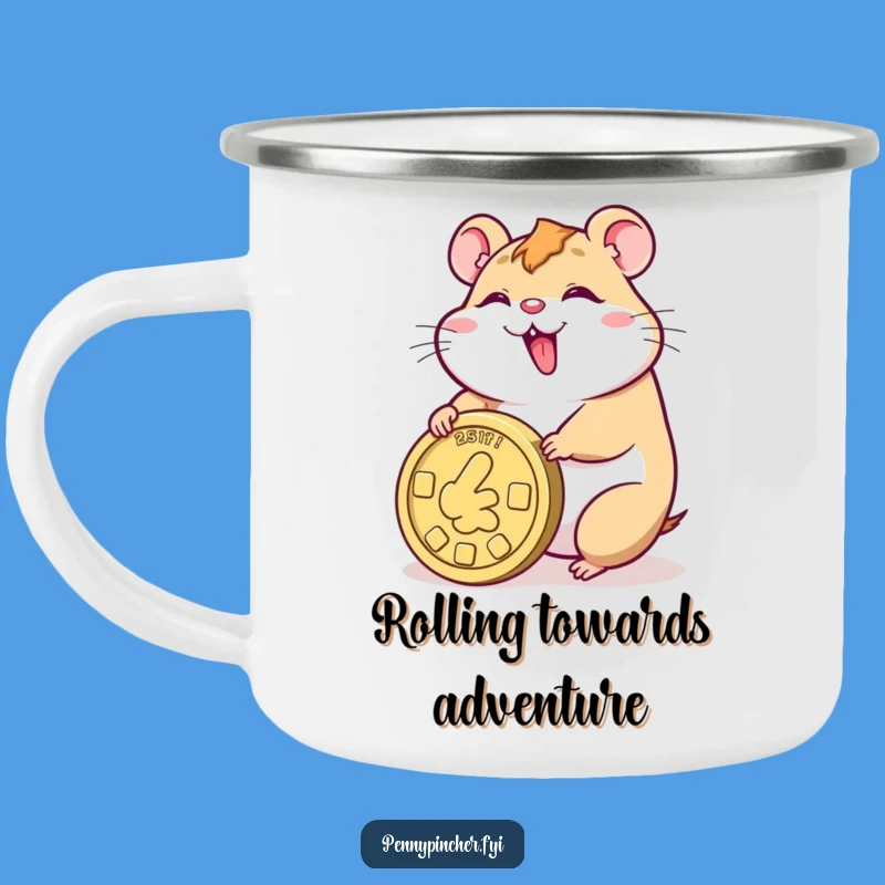Funny Hamster Adventure Mug: Durable Humor for Lucky Campers
