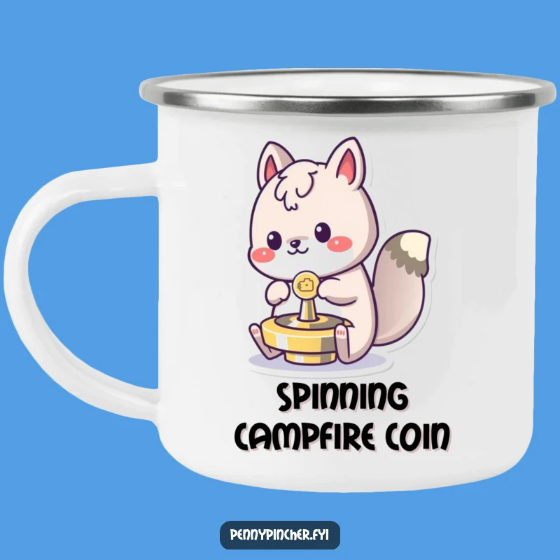 Funny Spinning Animal Camping Mug: Playful Campsite, Perfect Adventure Gift!