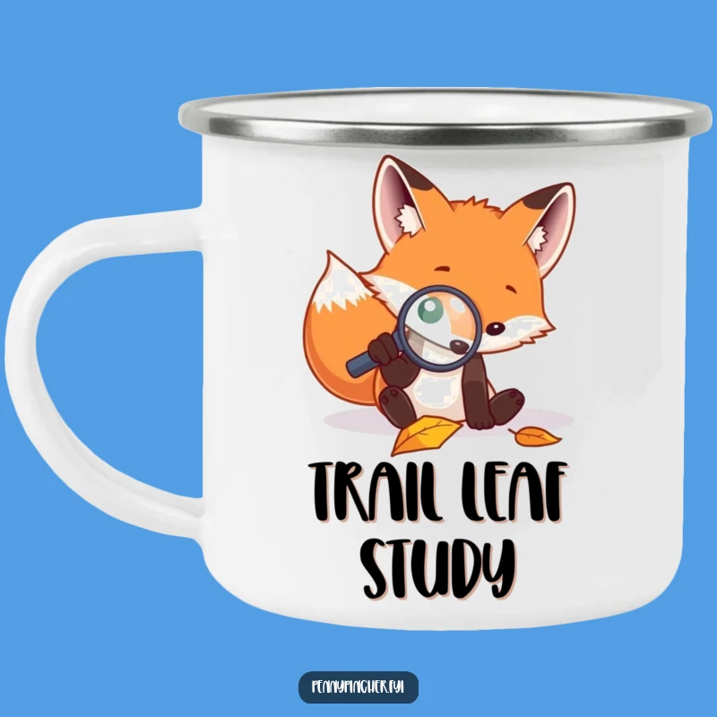 Funny Fox Camping Mug: Explore with Focus, a Rugged Funny Gift!