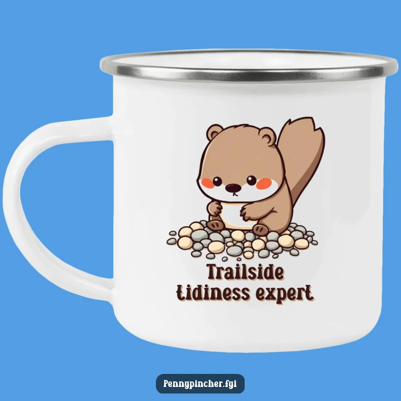 Durable Funny Kawaii Beaver Camping Mug, Organizer's Adventure, Outdoor Gift