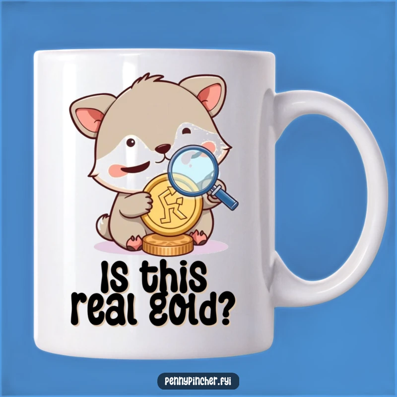 Funny Squinting Animal Mug - Detail Detective Funny Gift
