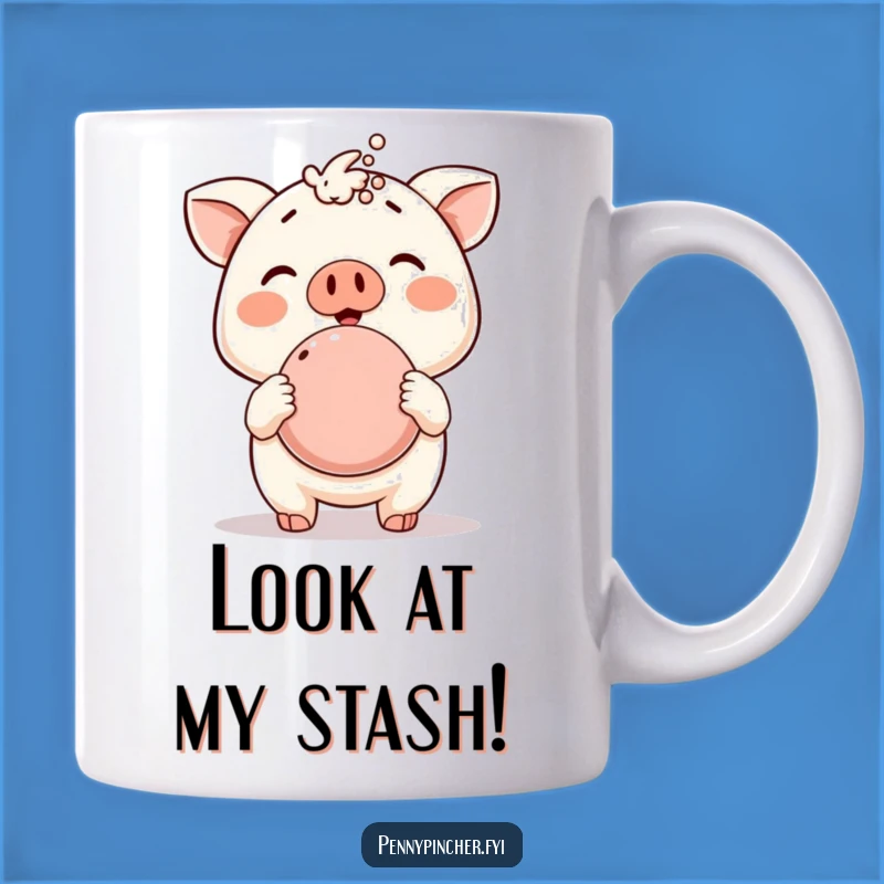 Funny Piggy Bank Mug - Proud Saver's Funny Celebration Gift