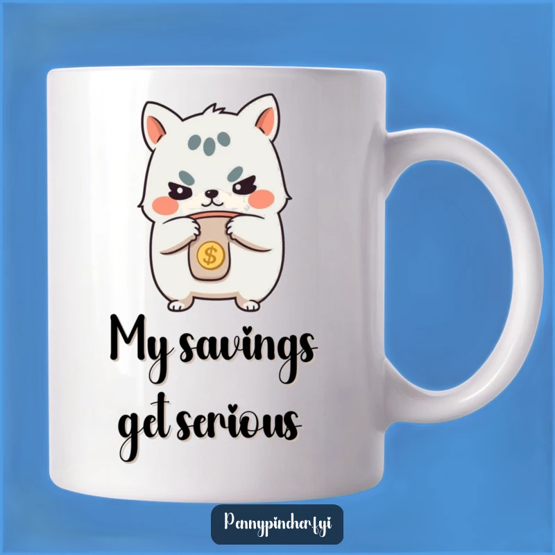 Funny Determined Animal Tightening Purse Mug - Perfect Funny Saver Gift