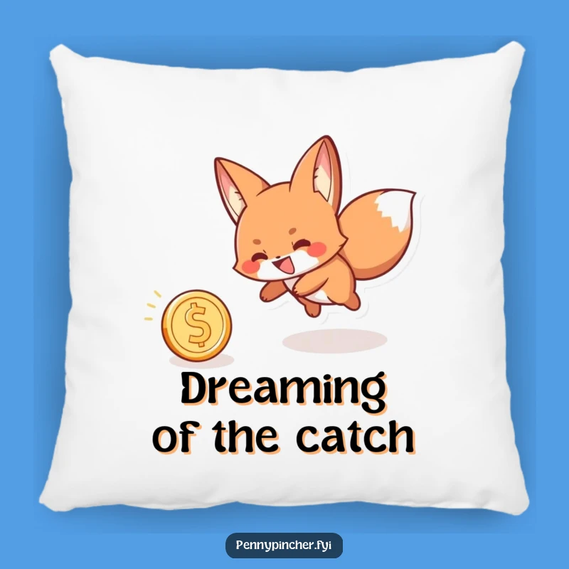 Funny Fox Playful Pillow: Cozy Comfort with a Grinning Touch