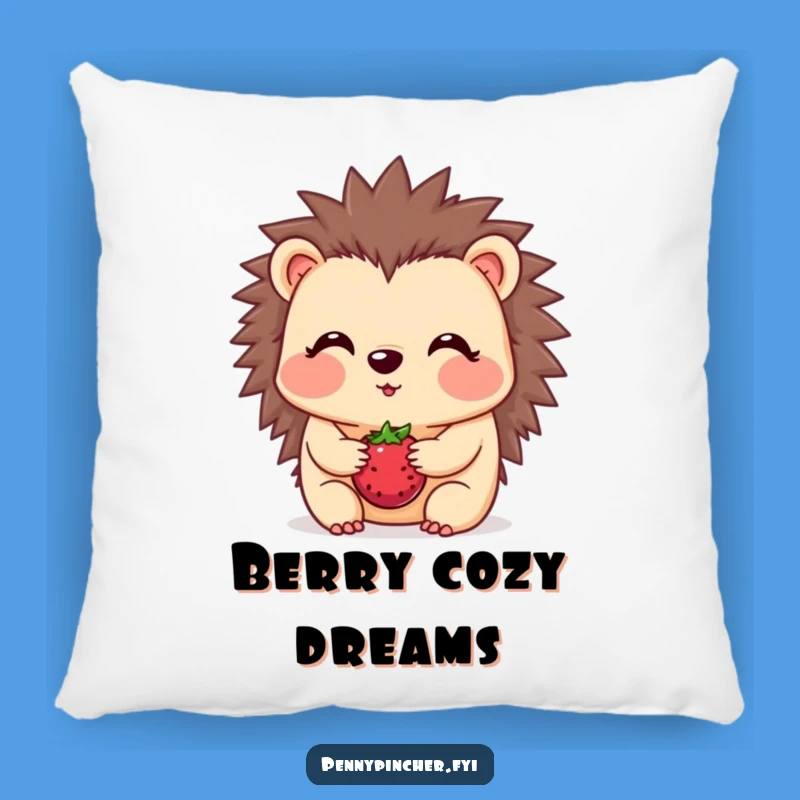 Funny Hedgehog Berry Balance Pillow - Soft & Shy Comfort Gift