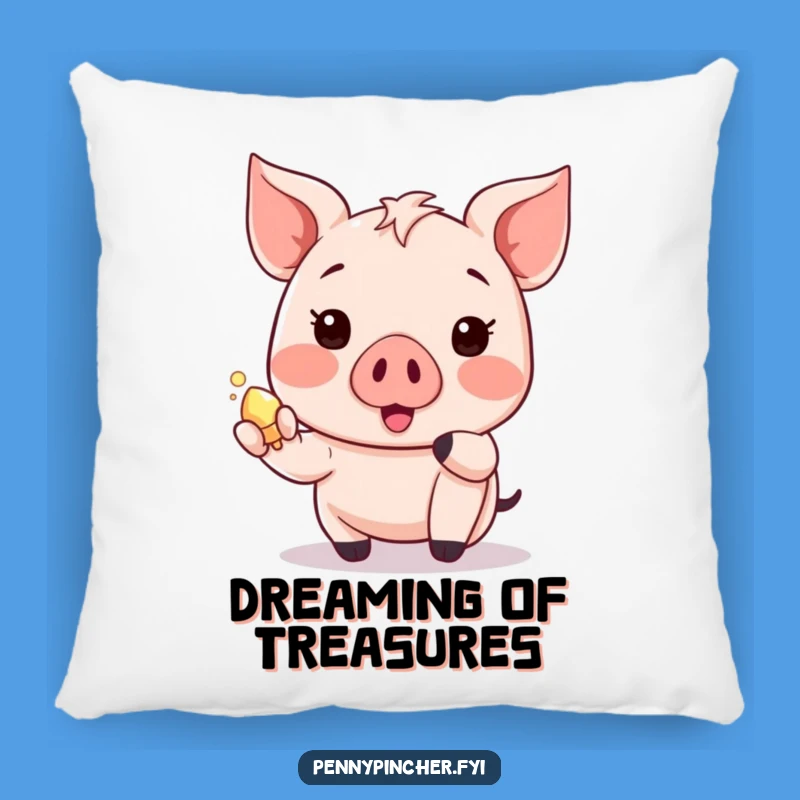 Funny Treasure Piglet Pillow: Cozy Kawaii Comfort for Happy Souls
