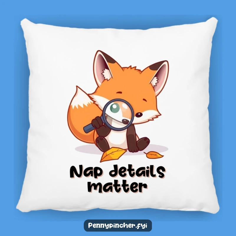 Funny Fox Pillow: Cozy Curiosity, a Soft Funny Gift!