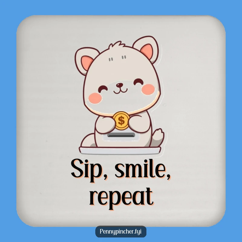 Funny Animal Coin Slot Coaster: Happy Protection, Humorous Table Gift