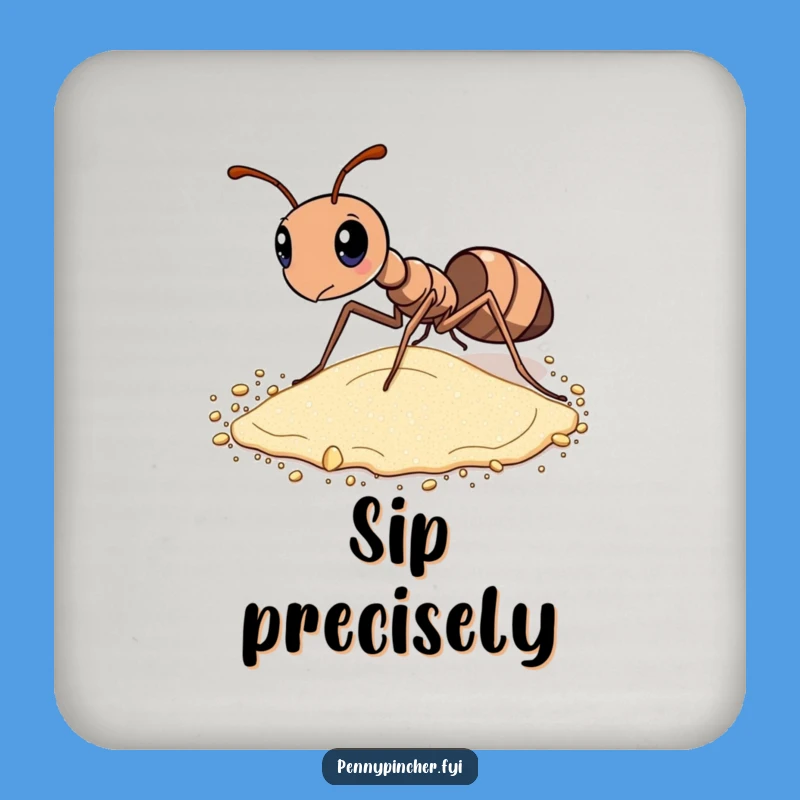 Funny Ant Coaster: Protect Surfaces with Order, a Smart Funny Gift!