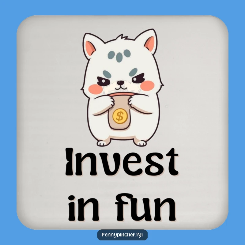 Funny Determined Animal Coaster - Protect Your Surfaces with Savings Humor!