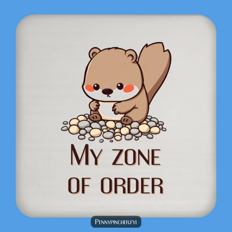 Funny Kawaii Beaver Coasters, Meticulous Protection, Humorous Home Decor Gift