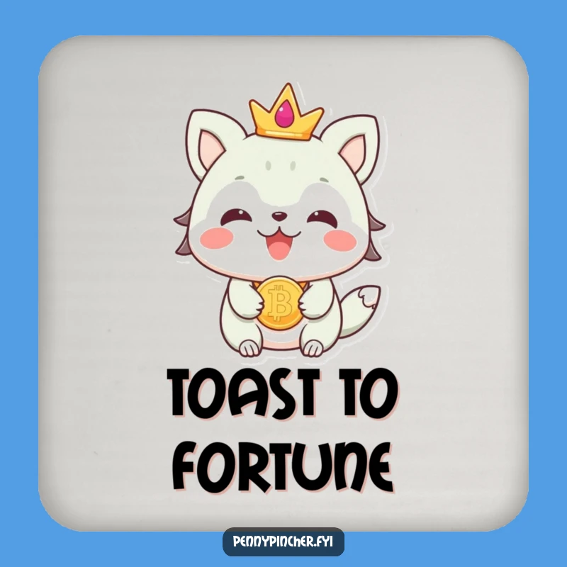 Funny Animal Drink Coaster: Beaming Coin Jewelry Character Protection