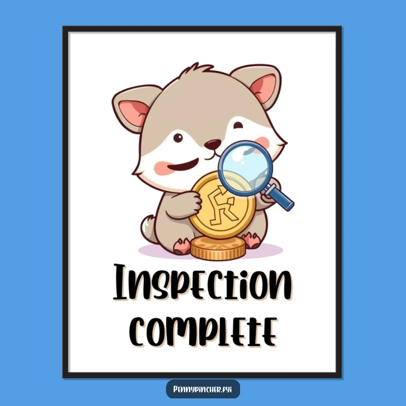 Funny Squinting Animal Poster - Wall Art for the Detail-Obsessed!