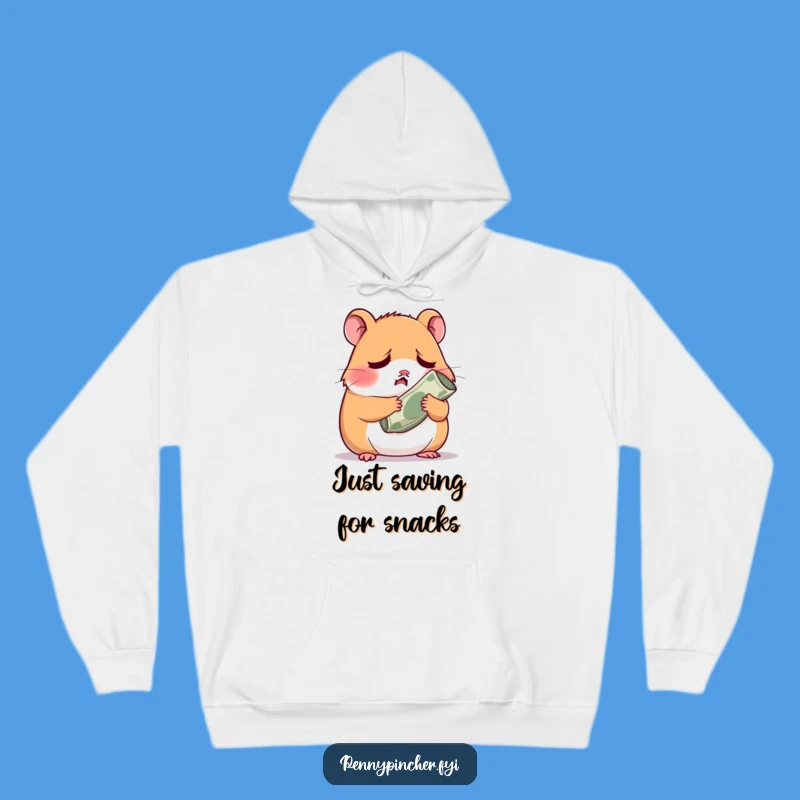 Funny Worried Hamster Hoodie: Cozy Comfort for Financial Stress Enthusiasts