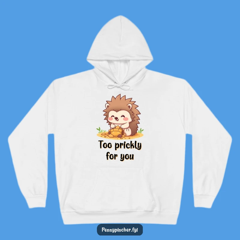 Funny Hedgehog Treasure Hoodie: Stay Cozy While Guarding Your Loot!