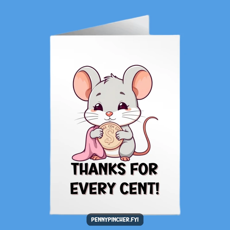 Free Printable Smug Mouse Thank You Card: Hilarious Downloadable Gratitude for the Thrifty!