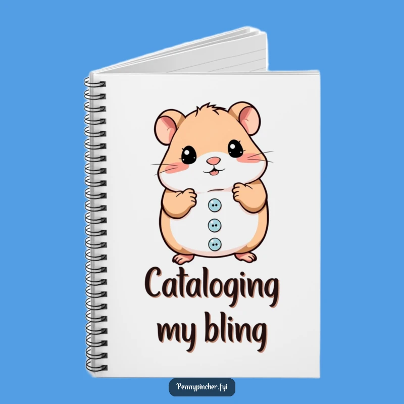 Funny Hamster Button Journal - A Humorous Gift for Note-takers