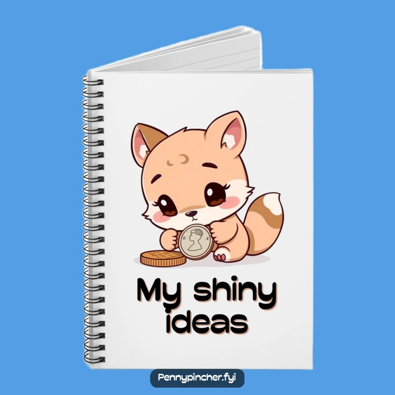 Funny Animal Notebook: Curious Coin Inspecting Journal for Detailed Notes