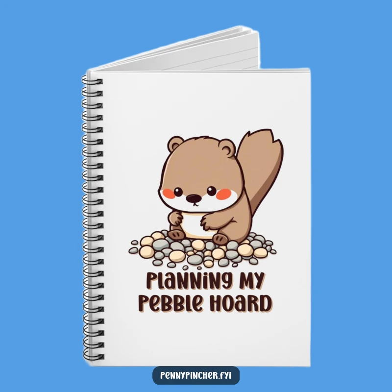 Funny Kawaii Beaver Notebook, Meticulous Notes, Creative Gift for Planners
