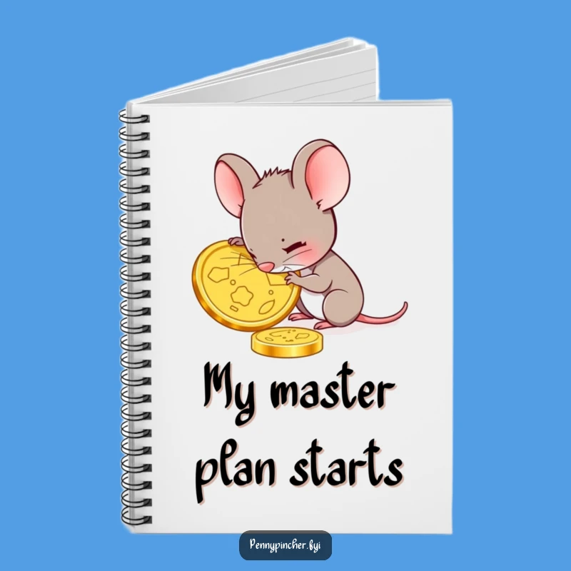 Funny Mouse Gold Coin Notebook: Collector's Journal, Detailed Gift