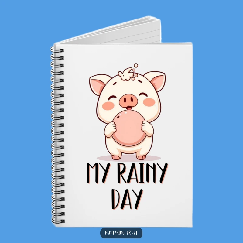 Funny Piggy Bank Notebook - Jot Down Your Financial Triumphs!