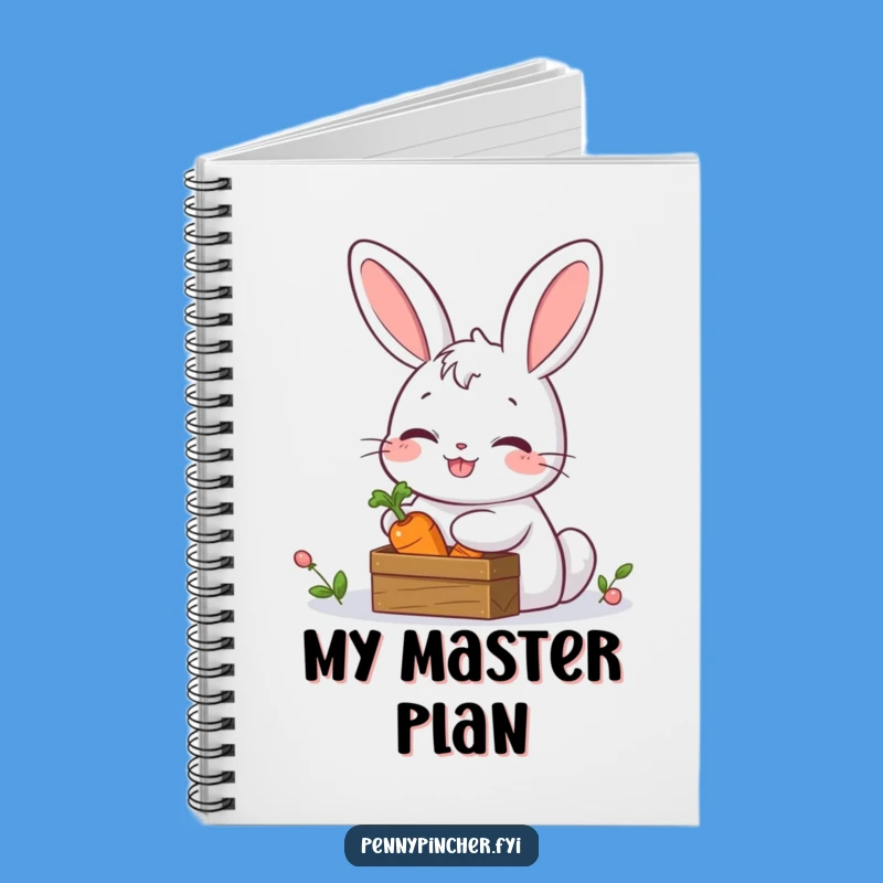 Funny Rabbit Secret Stash Notebook - Giggling Journal Gift