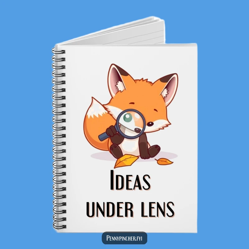 Funny Fox Notebook: Jot Down Discoveries, a Smart Funny Gift!