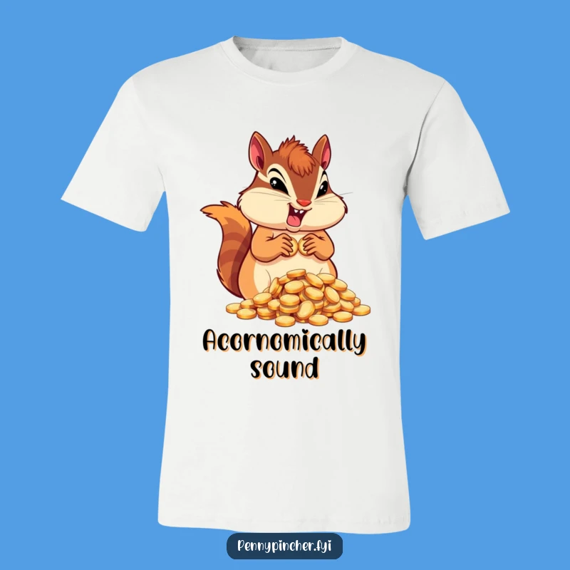 Funny Chipmunk Hoarder T-Shirt: Determined Character Tee for a Wealthy, Hilarious Gift