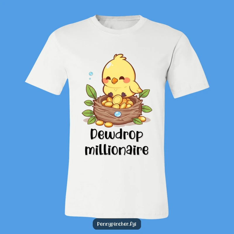 Funny Bird Dewdrop Collector T-Shirt - A Unique Humorous Gift