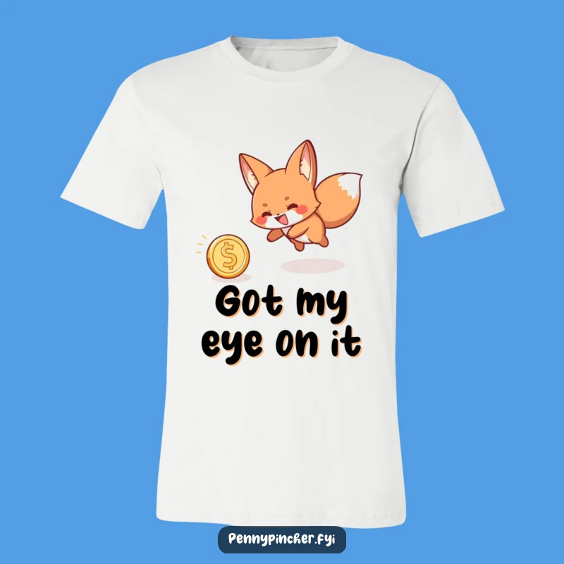 Funny Fox Lucky Chase Tee: Hilarious Shirt for the Playful Hustler