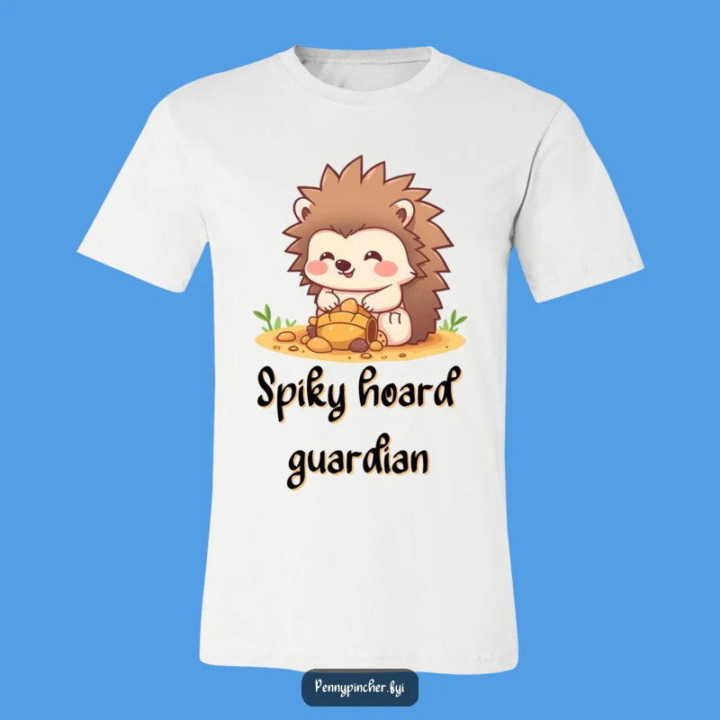 Funny Hedgehog Treasure Shirt: Wear Your Wealth with This Hilarious Tee!