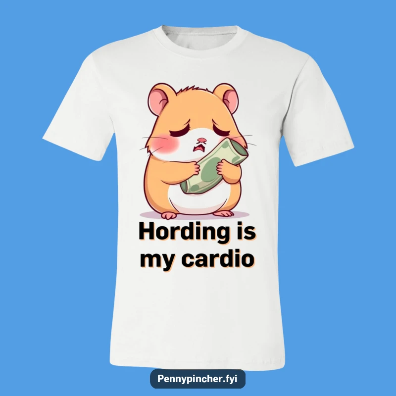 Funny Worried Hamster T-Shirt: A Hilarious Outfit for Thrifty Individuals