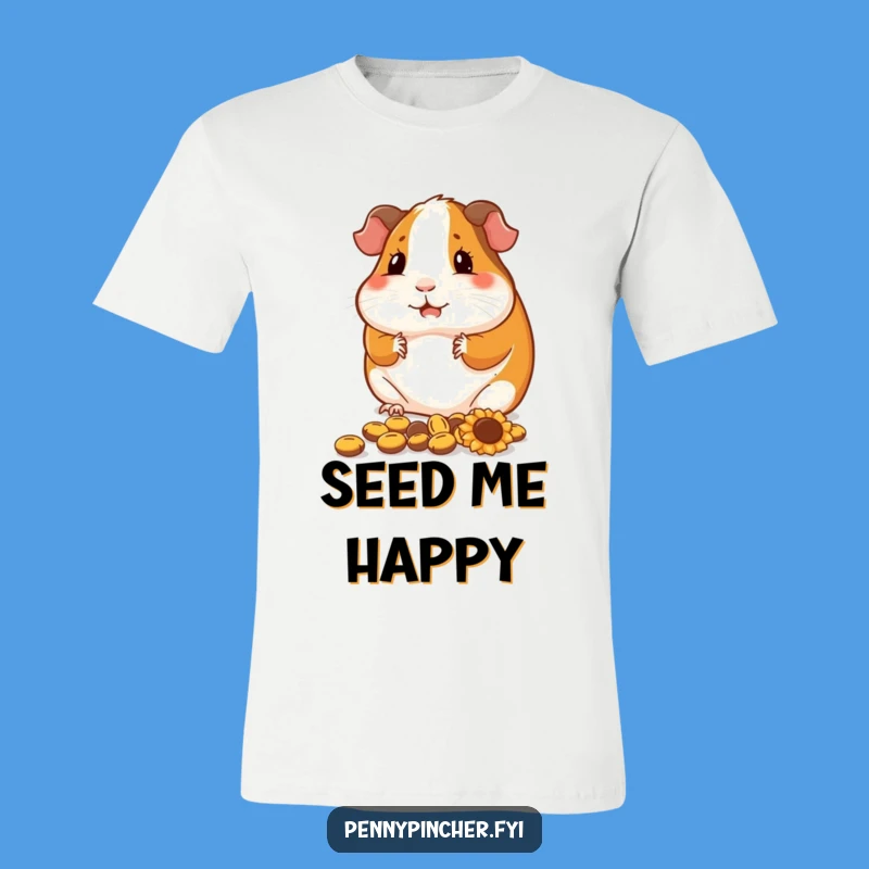 Funny Guinea Pig Seed Organizer T-Shirt - Neat & Hilarious Graphic Tee