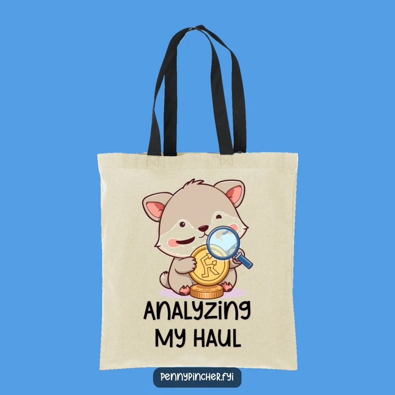 Funny Squinting Animal Tote Bag - Carry Your Magnifying Glass!