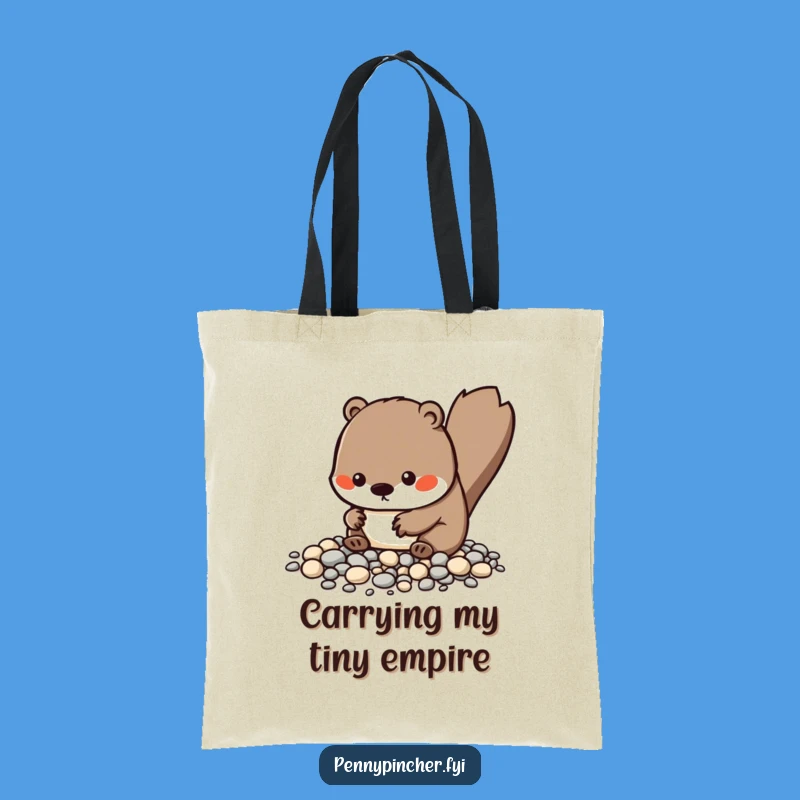 Funny Kawaii Beaver Tote Bag, Meticulous Organizer, Practical and Hilarious Gift