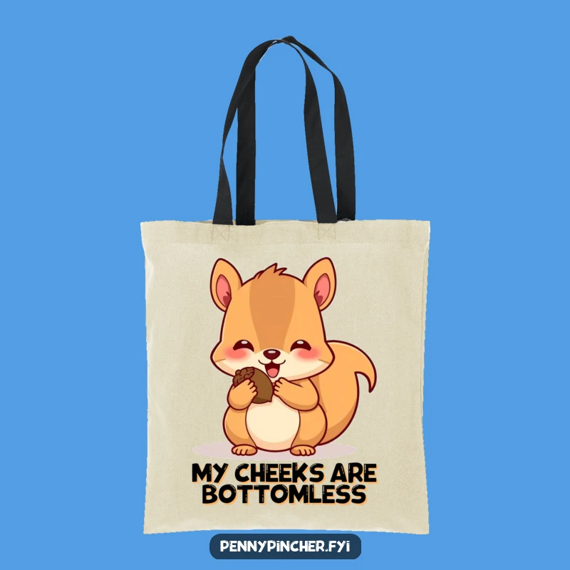 Funny Squirrel Acorn Collector Tote Bag - Cute Woodland Accessory Gift